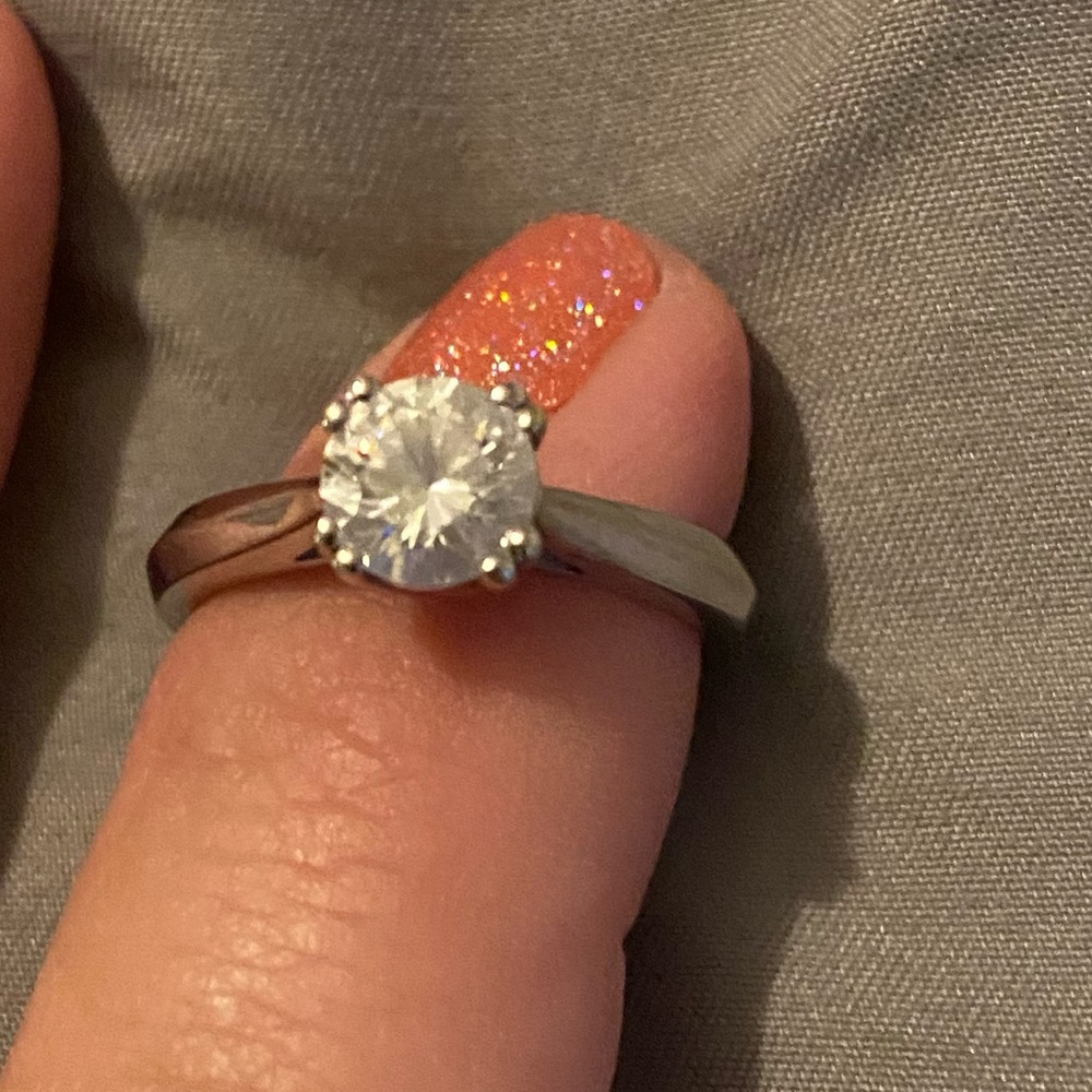 CZ 1 carat solitaire